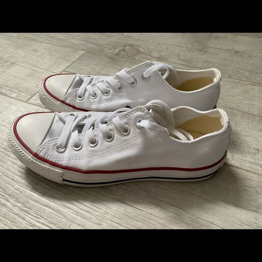 White Low Top Converse